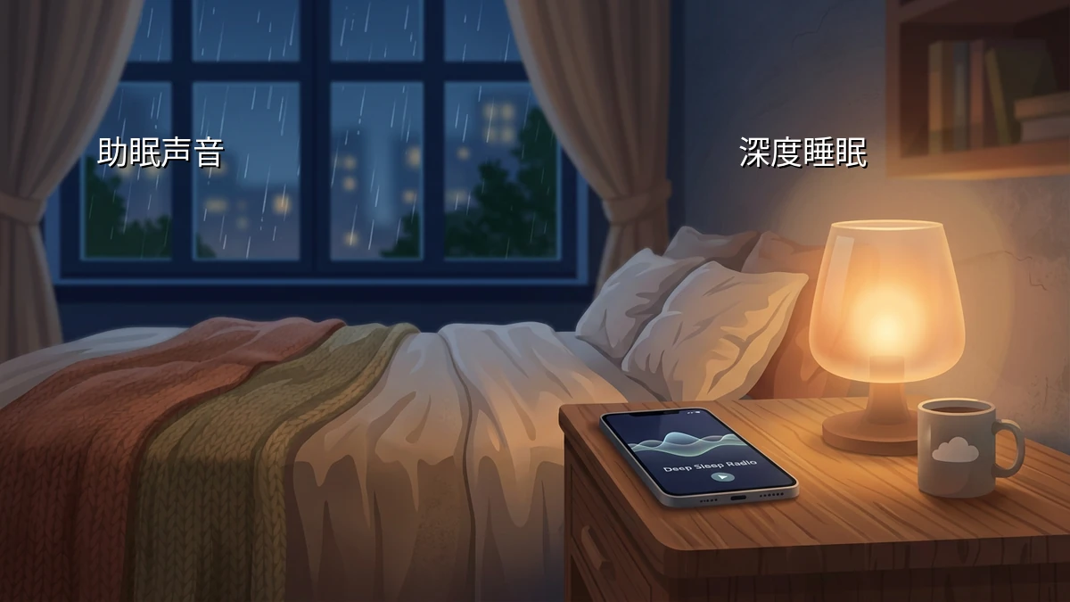 加班族晚上睡不深怎么办用手机软件寻找适合自己的助眠声音